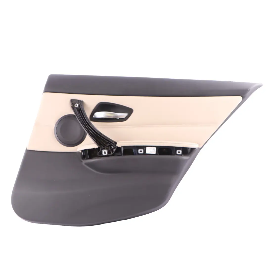 Right O/S Door Card Leather Oyster Trim Panel to BMW 3 Series E91 LCI Touring Rear with Part number 9167932 BMW 3 Series E91 LCI Touring Rear Right O/S Door Card Leather Oyster Trim Panel - SKU 9167932 - Part number 9167932