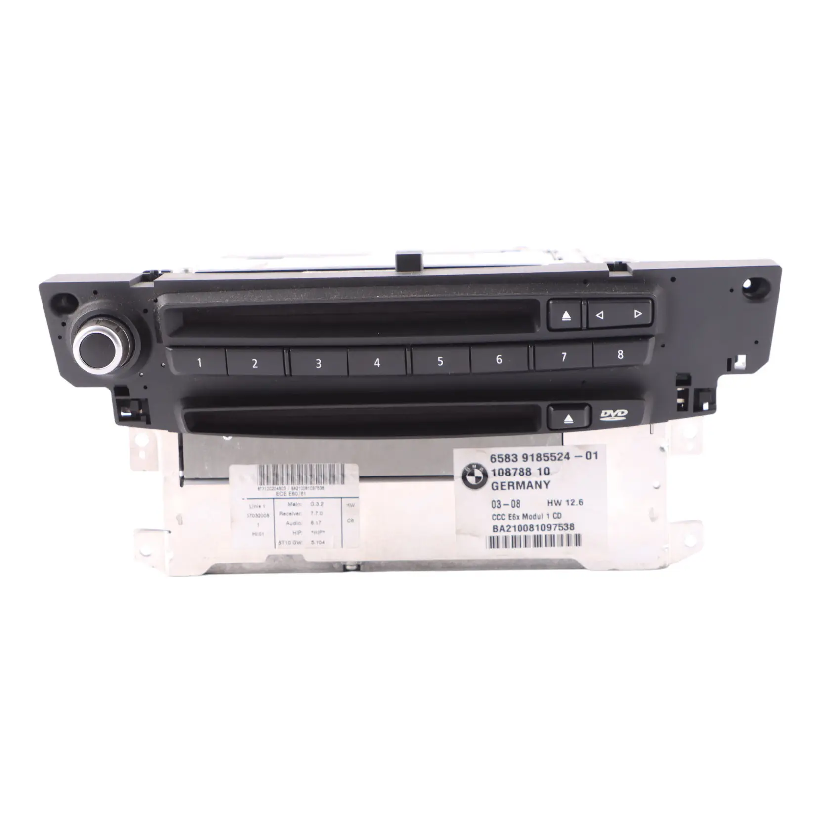 BMW E60 E61 Radio Professional Navigation System Unità Principale 9214925