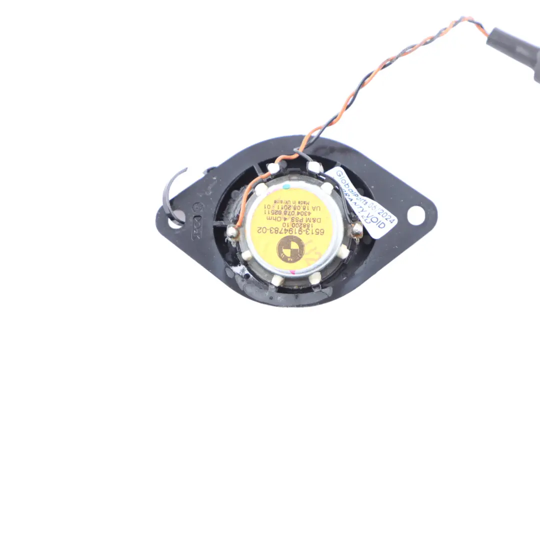 Głośnik Wysokotonowy do BMW F07 GT X5 F85 o numerze 9194783 BMW F07 GT X5 F85 Głośnik Wysokotonowy - SKU 9194783 - Numer Części 9194783