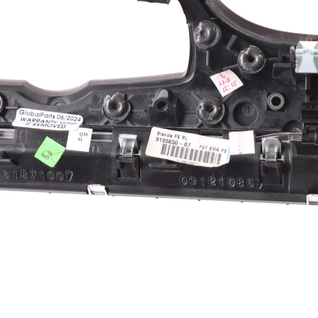  Interior Trim BMW F07 GT Dashboard Strip I-Panel Right Wood Ash Finish - SKU rhd-9195650 - Part number 9195650