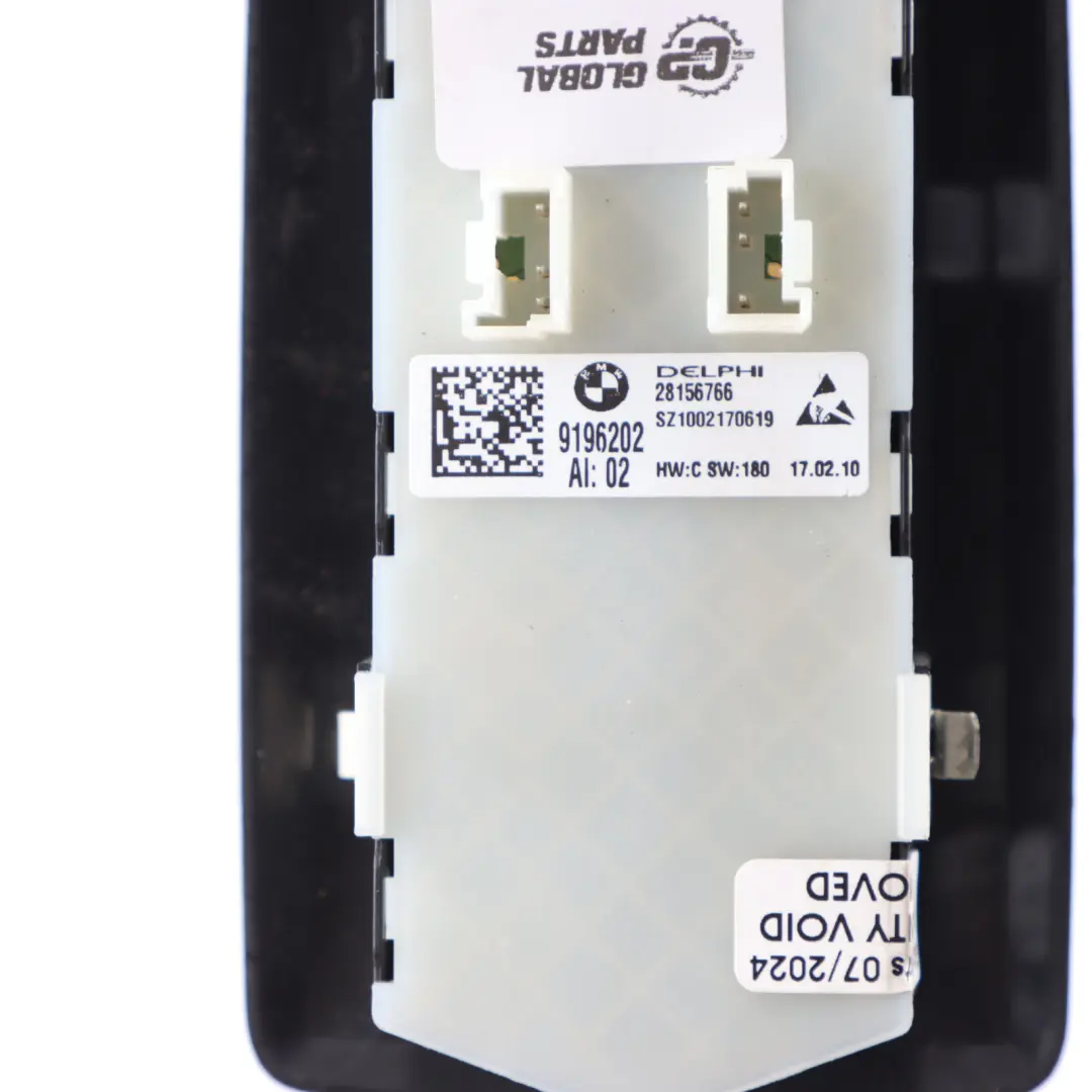 Seats Control Button Panel Switch Memory Adjustment to BMW F07 Rear with Part number 9196202 BMW F07 Rear Seats Control Button Panel Switch Memory Adjustment - SKU 9196202 - Part number 9196202