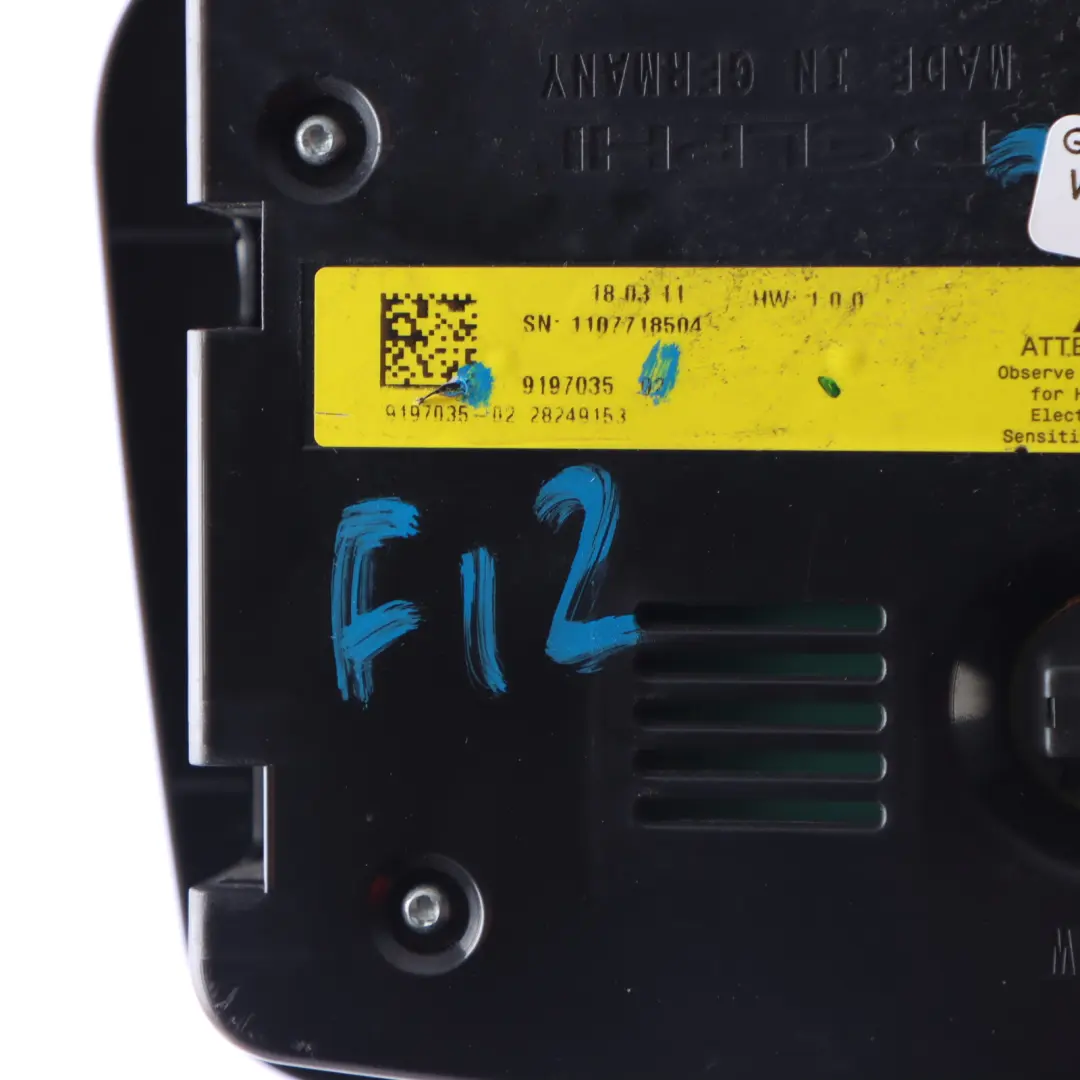 Interior Techo Luz Lectura Lámpara Interruptor Negro para BMW F12 Convertible con número de pieza 9197035 BMW F12 Convertible Interior Techo Luz Lectura Lámpara Interruptor Negro - SKU 9197035 - Número de pieza 9197035