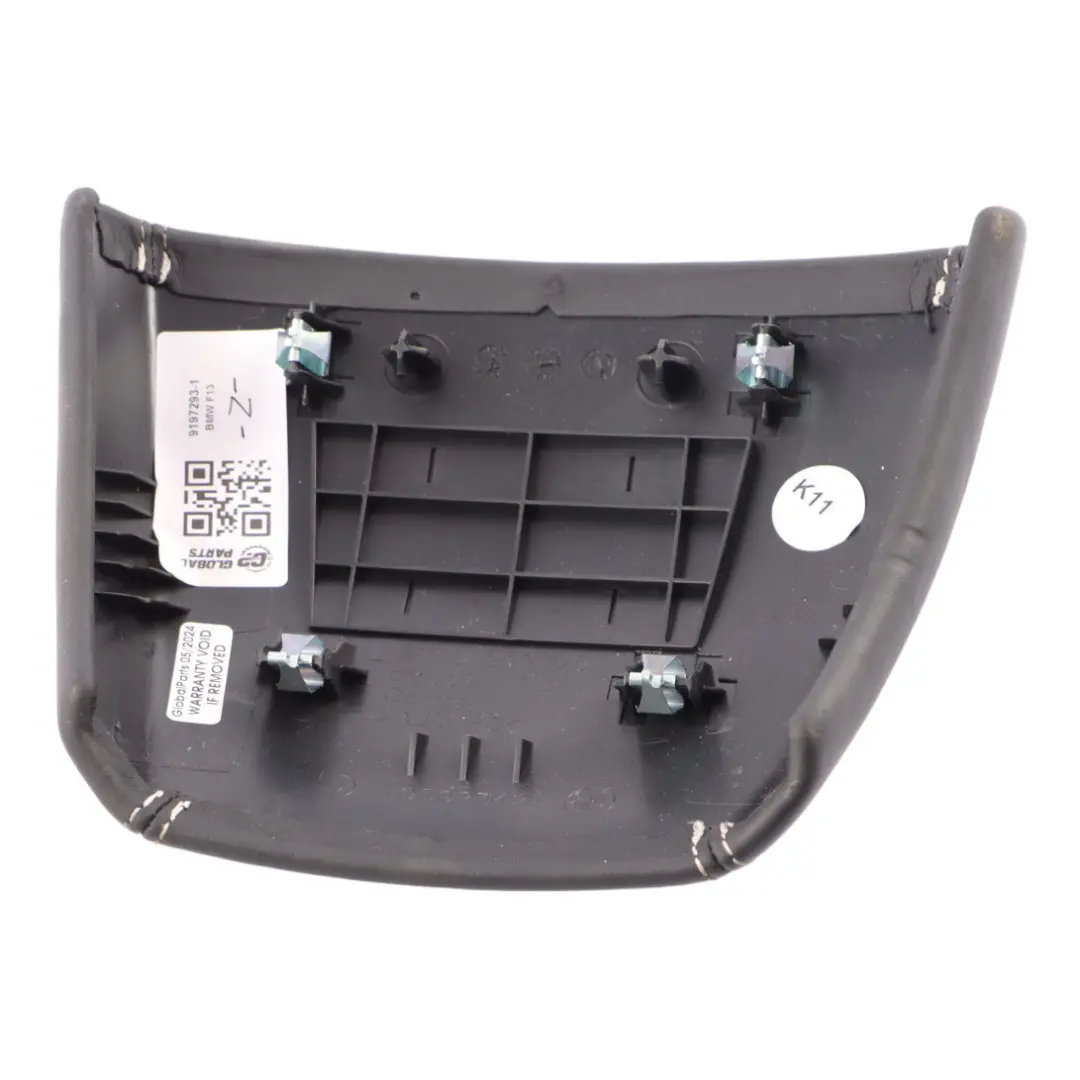 BMW F13 Console centrale Bracciolo Rivestimento Parte posteriore Nero - SKU 9197293-1 - Numero di parte 9197293