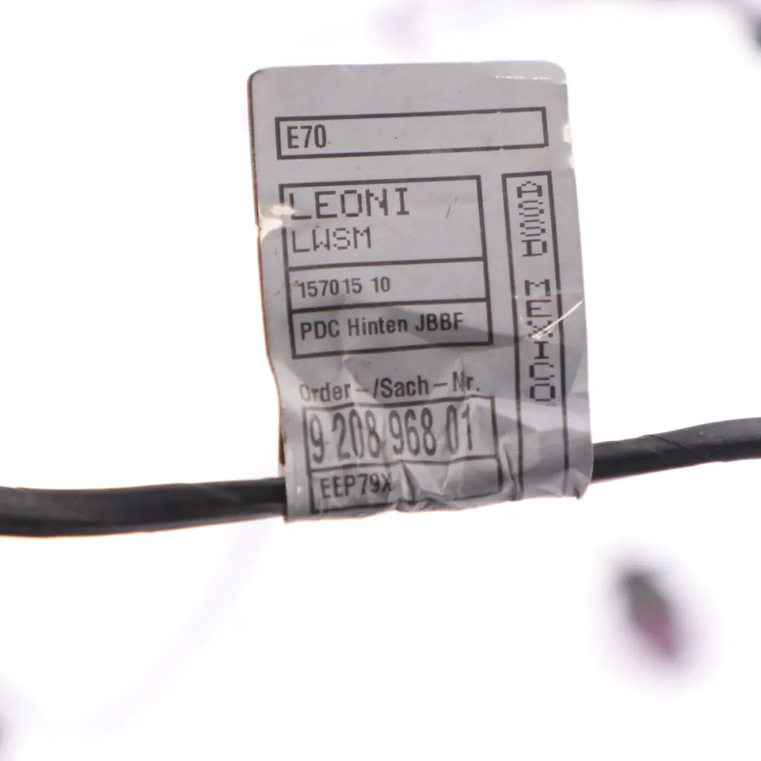 Cables Wiring Rear PDC Loom Harness Set to BMW X5 E70 with Part number 9208968 BMW X5 E70 Cables Wiring Rear PDC Loom Harness Set - SKU 9208968 - Part number 9208968