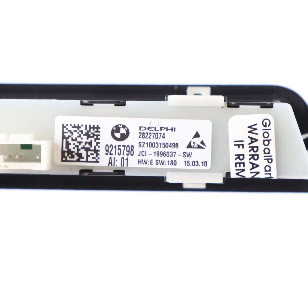 BMW F07 GT Additional Seat Control Operating Unit Supplem Seat Functions - SKU 9215798 - Part number 9215798