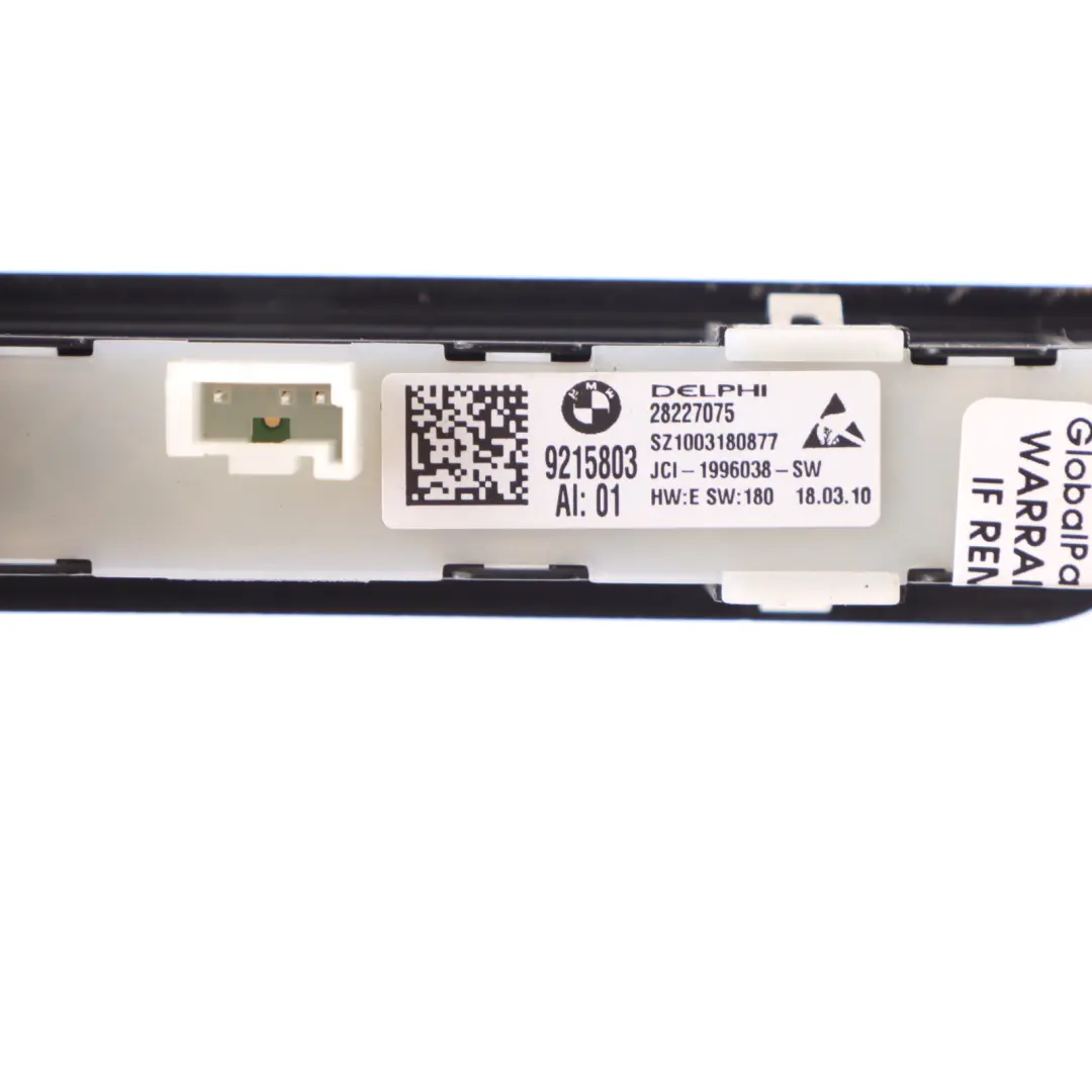 BMW F07 GT Additional Seat Control Operating Unit Supplem Seat Functions - SKU 9215803 - Part number 9215803