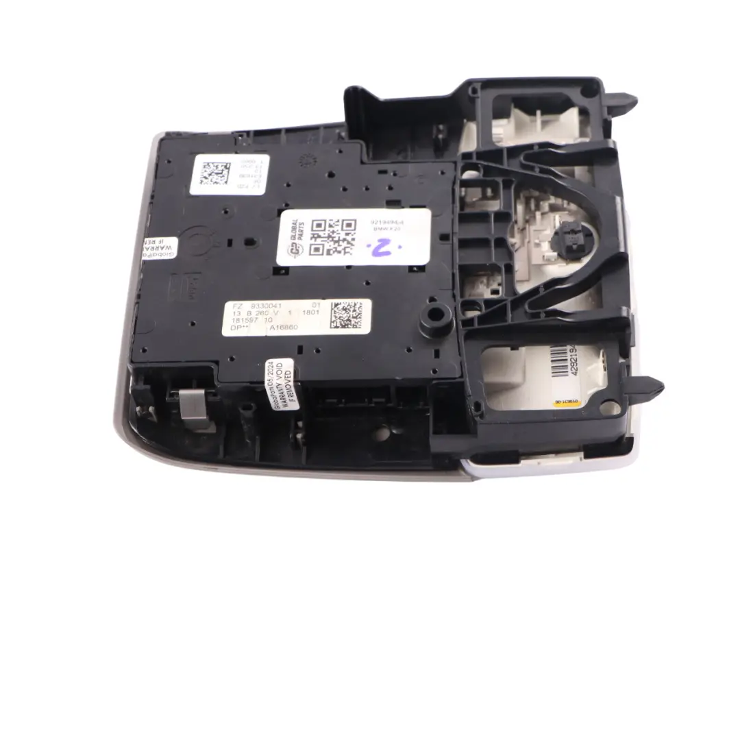 BMW F20 F21 F22 Interruttore Unit Tetto Luce Controllo Headliner Modulo Grigio - SKU 9219494-4 - Numero di parte 9219494