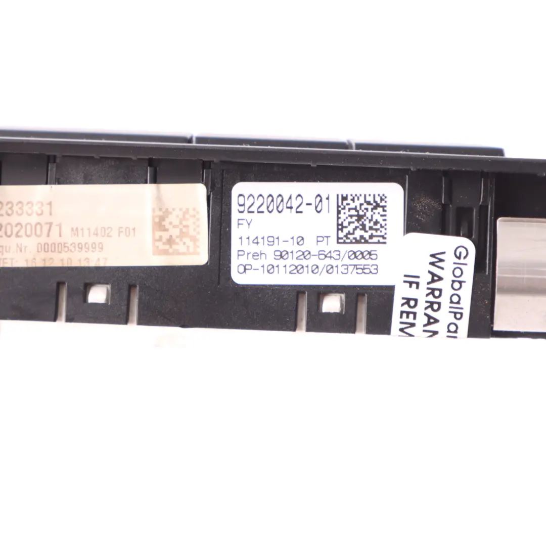 BMW F02 Assist Pulsante Del Sistema Di Assistenza Alla Guida - SKU 9220042 - Numero di parte 9220042