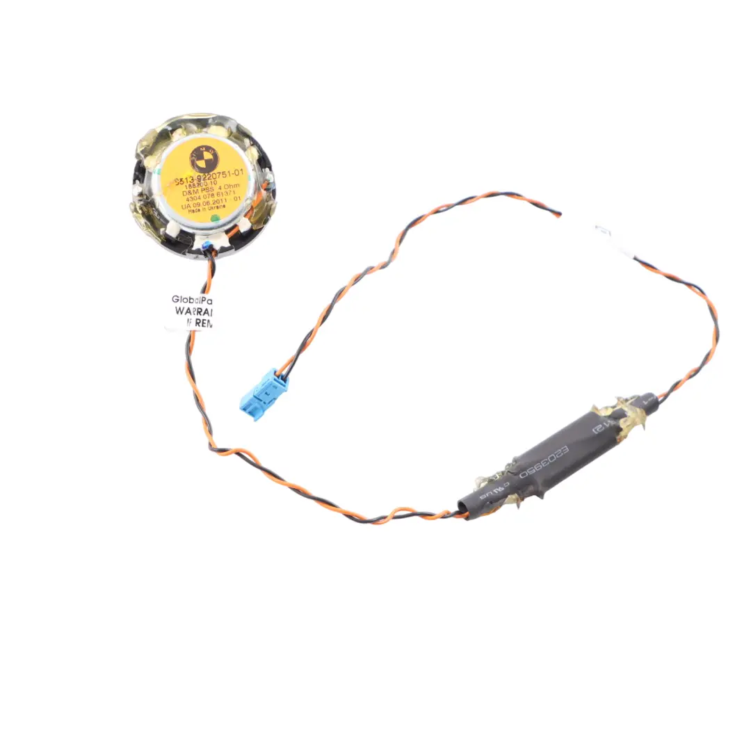 Tweeter BMW F07 GT F25 E89 Pilar C Derecha Izquierda Altavoz Gama Alta para con número de pieza 9220751 Tweeter BMW F07 GT F25 E89 Pilar C Derecha Izquierda Altavoz Gama Alta - SKU 9220751 - Número de pieza 9220751