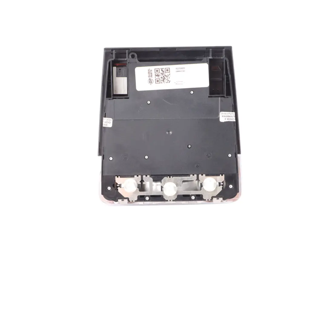 Front Switch Unit Roof Reading Light to BMW E81 E82 E87 E87N LCI with Part number 9225485 BMW E81 E82 E87 E87N LCI Front Switch Unit Roof Reading Light - SKU 9225485 - Part number 9225485