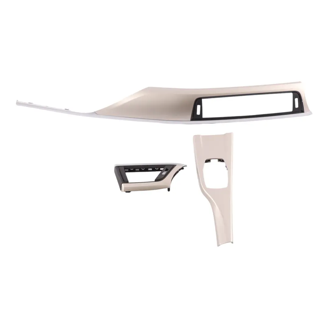 Dashboard Trim Strip Centre Console Cover Panel Perlglanz Chrom Set to BMW F30 F31 with Part number 9231214 BMW F30 F31 Dashboard Trim Strip Centre Console Cover Panel Perlglanz Chrom Set - SKU rhd-9231214 - Part number 9231214