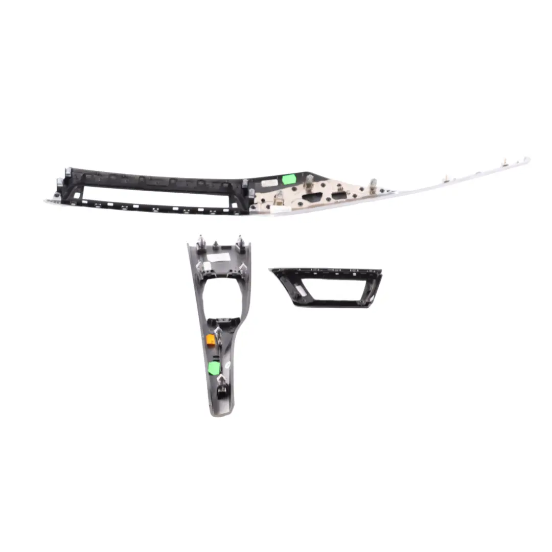 BMW F30 F31 Dashboard Trim Strip Centre Console Cover Panel Perlglanz Chrom Set - SKU rhd-9231214 - Part number 9231214