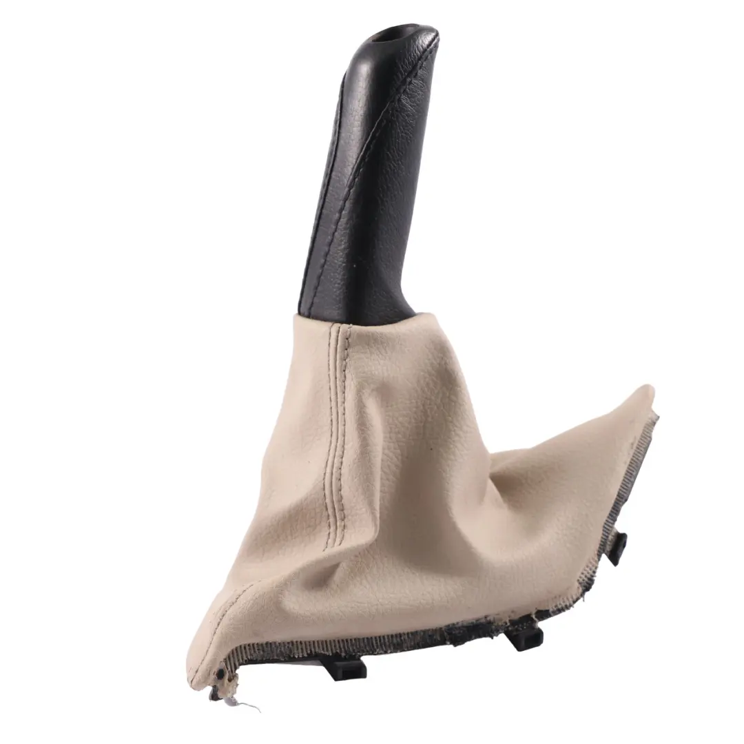 Handbrake Lever Cover Oyster Leather to BMW F20 F21 F22 with Part number 9236314 BMW F20 F21 F22 Handbrake Lever Cover Oyster Leather - SKU rhd-9236314 - Part number 9236314