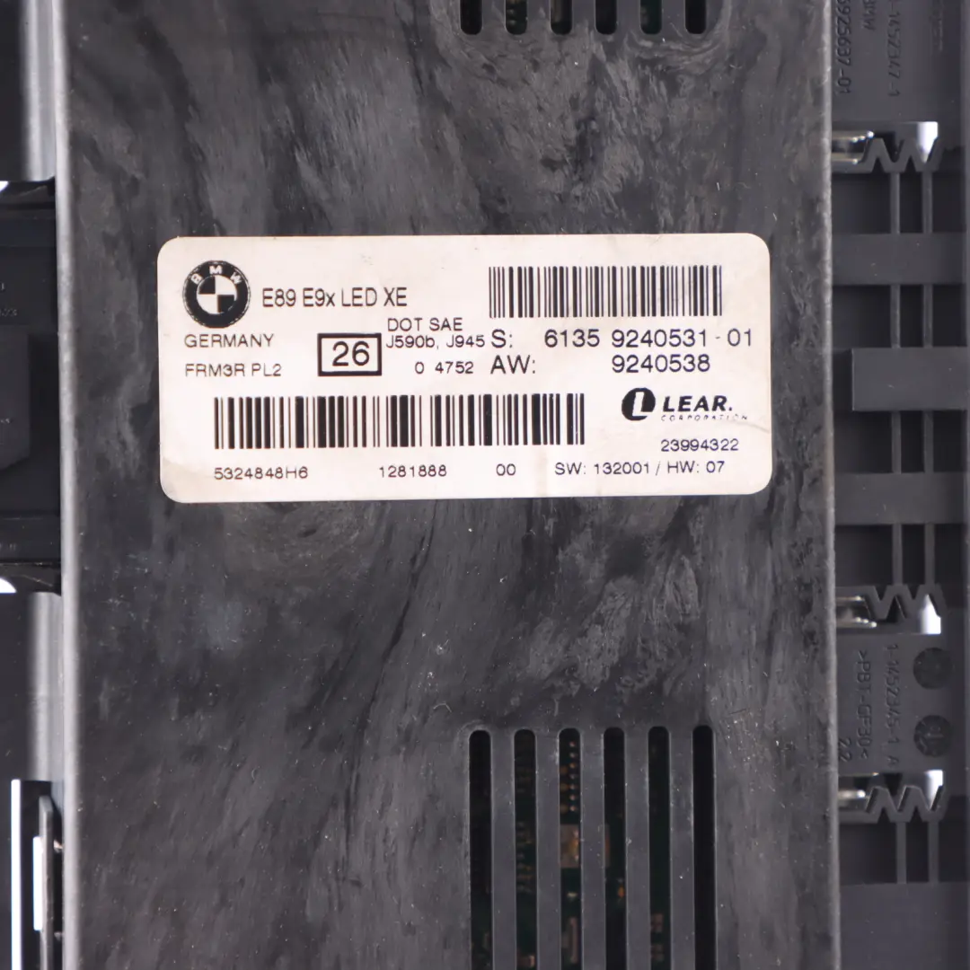 Footwell Light Module Control Unit ECU FRM3R PL2 to BMW E90 LCI with Part number 6827064 BMW E90 LCI Footwell Light Module Control Unit ECU FRM3R PL2 - SKU 9240531 - Part number 6827064