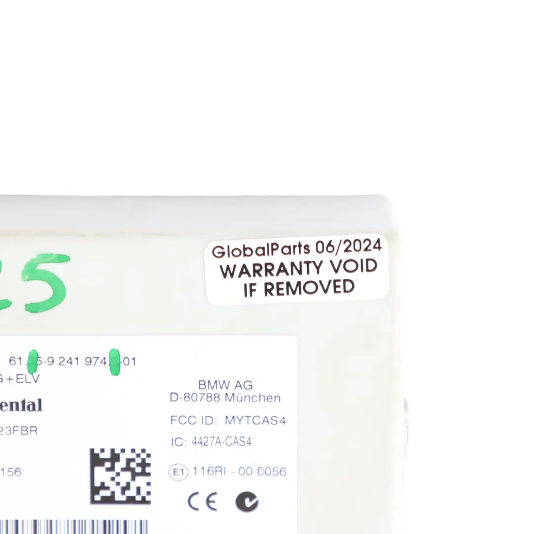 CAS4 Steuergerät Schlüssel-Lese-Modul für BMW F01 F02 F07 F10 F11 mit Teilenummer 9241974 BMW F01 F02 F07 F10 F11 CAS4 Steuergerät Schlüssel-Lese-Modul - SKU 9241974 - Teilenummer 9241974