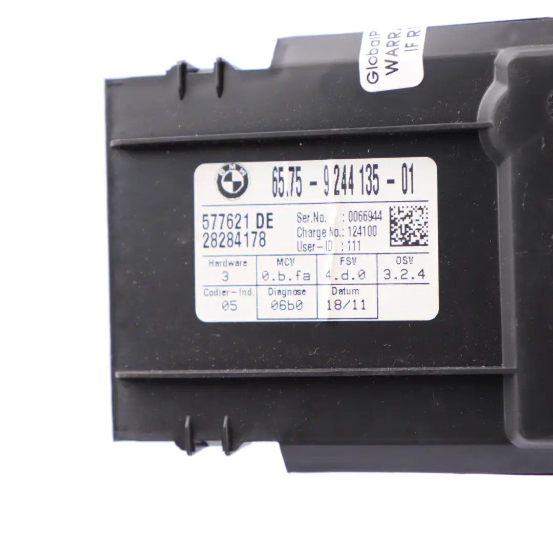 Sonic Burglar Alarm System Sensor Module to BMW E84 E91 Ultra with Part number 9244135 BMW E84 E91 Ultra Sonic Burglar Alarm System Sensor Module - SKU 9244135 - Part number 9244135