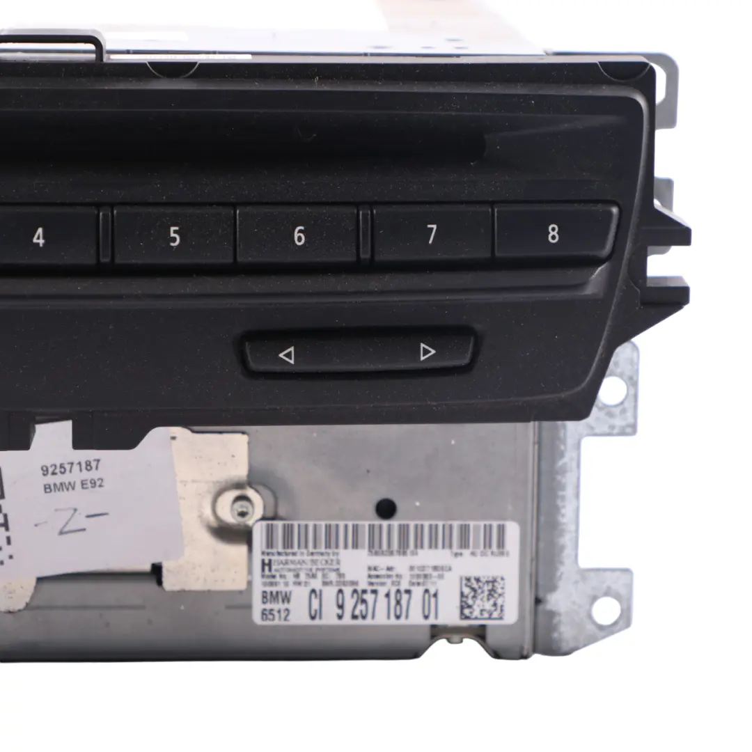 Professional Navigation Sat Nav CIC Head Unit to BMW E90 E91 LCI E92 with Part number 9257187 BMW E90 E91 LCI E92 Professional Navigation Sat Nav CIC Head Unit - SKU 9257187 - Part number 9257187