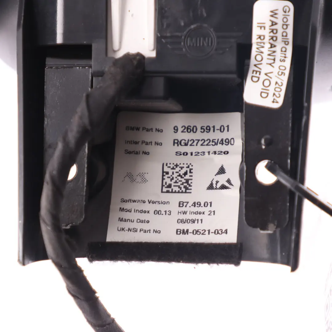 Tachometer Gauge Revolution Counter to Mini Cooper D R57 LCI Cabrio with Part number 9260591 Mini Cooper D R57 LCI Cabrio Tachometer Gauge Revolution Counter - SKU 9260591 - Part number 9260591