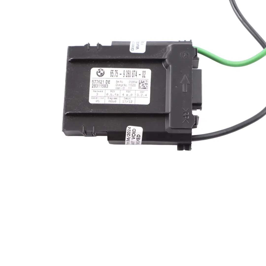 Alarm Sensor BMW X1 E84 E91 Ultra Sonic-Module System Savanna Beige  - SKU 9260874-1 - Part number 9260874
