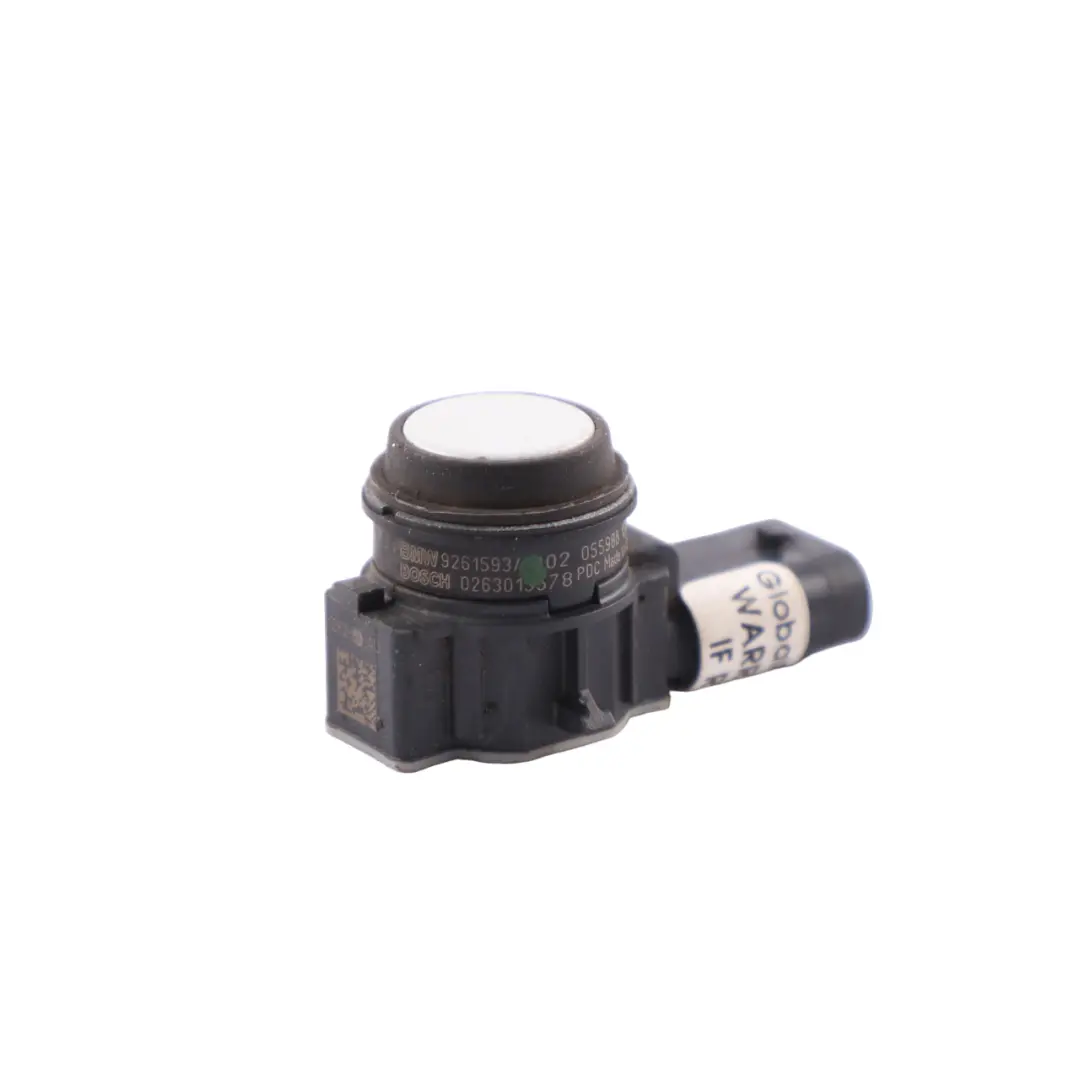 Parking Sensor BMW F20 F21 F30 Front Bumper PDC Mineralweiss White - A96 to with Part number 9261593 Parking Sensor BMW F20 F21 F30 Front Bumper PDC Mineralweiss White - A96 - SKU 9261593-MW - Part number 9261593