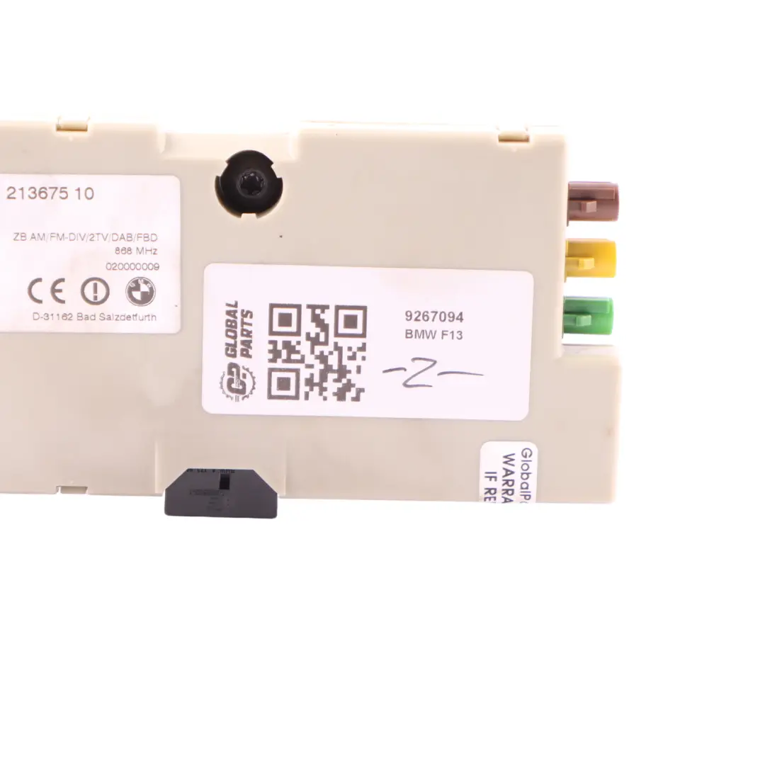Antenna Amplifier Diversity Control Unit Module 868 MHZ to BMW F13 with Part number 9267094 BMW F13 Antenna Amplifier Diversity Control Unit Module 868 MHZ - SKU 9267094 - Part number 9267094