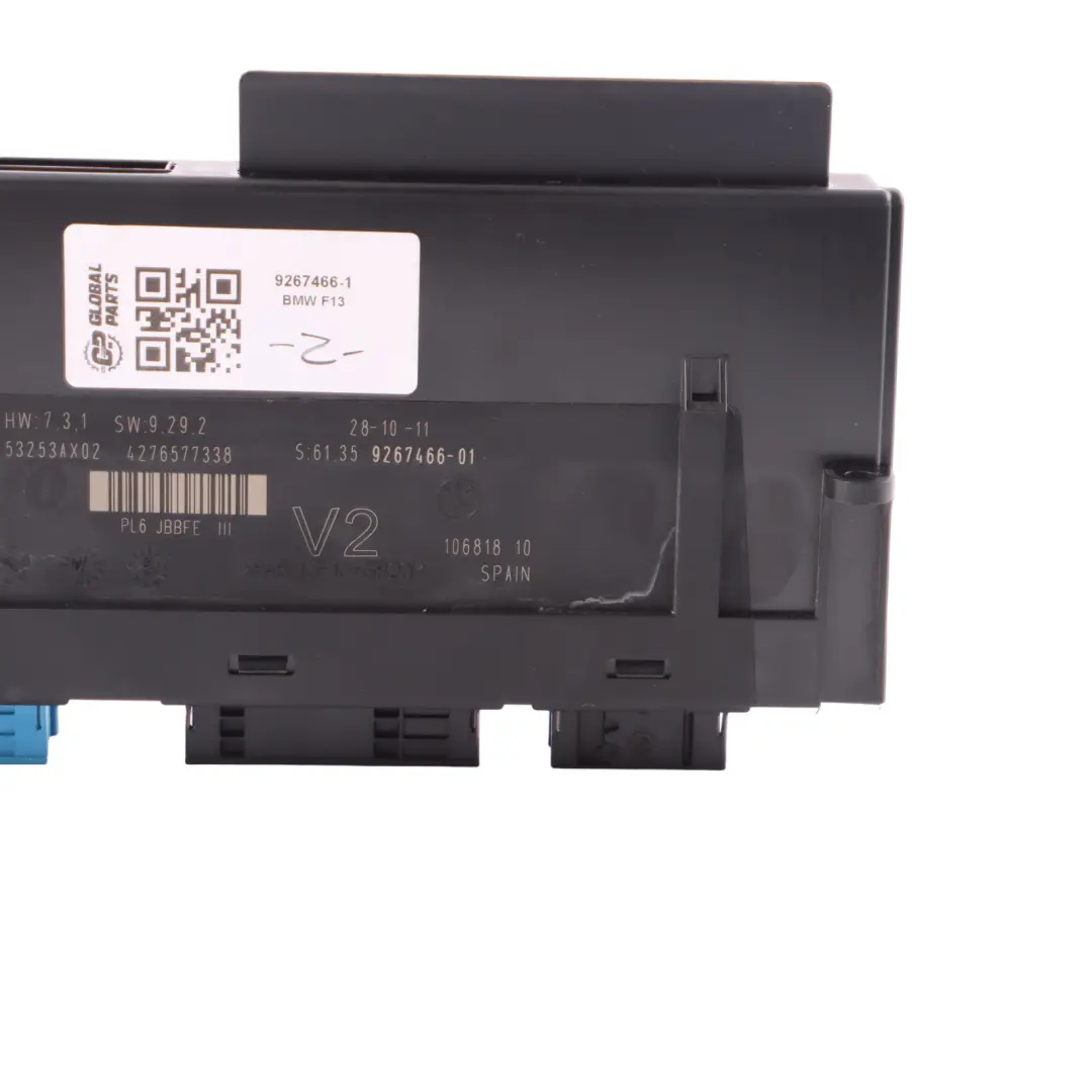 Body Control Module BMW F13 ECU Junction Box V2 PL2 JBBFE III Lear to with Part number 9267466 Body Control Module BMW F13 ECU Junction Box V2 PL2 JBBFE III Lear - SKU 9267466-1 - Part number 9267466