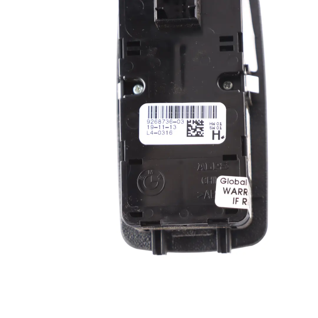 BMW F34 GT Window Lifter Switch Driver's Door Control Module Unit - SKU 9268736-1 - Part number 9268736