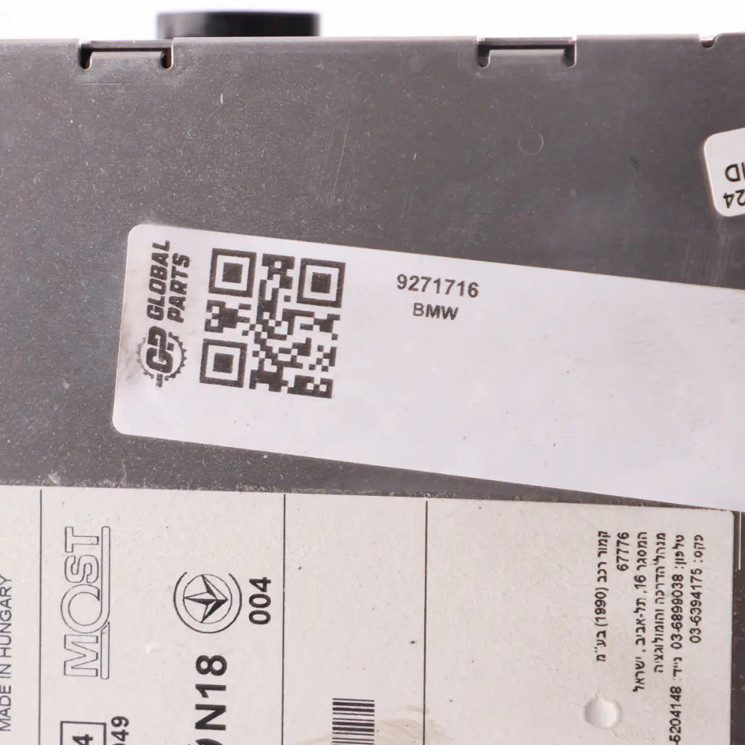  Head Unit BMW F20 F30 Radio CD Player Multimedia Control Unit Alpine - SKU 9271716 - Part number 9271716
