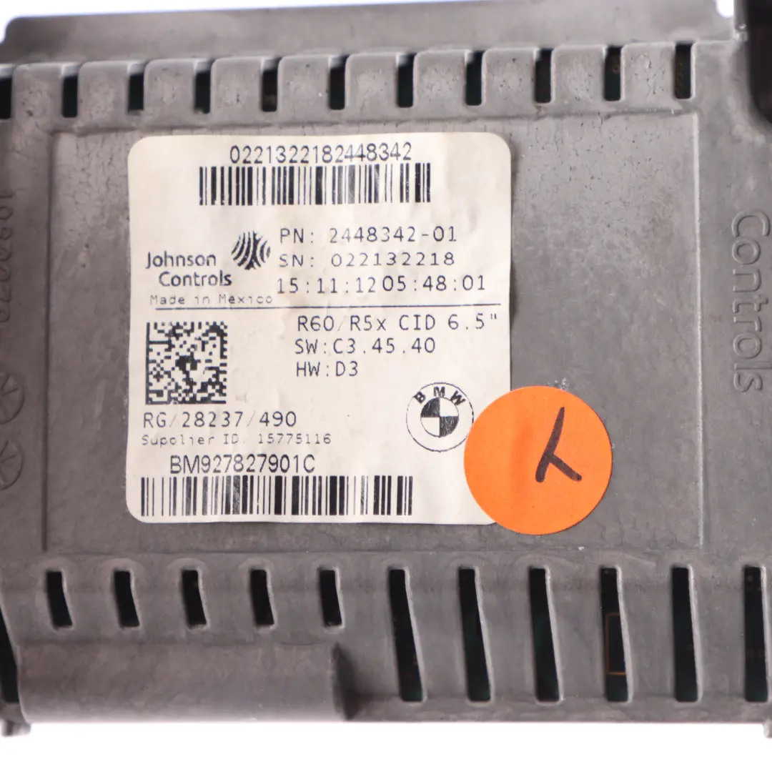 Mini R55 R56 LCI Ekran Wyświetlacz Nawigacji - SKU 9278279-1 - Numer Części 9278279