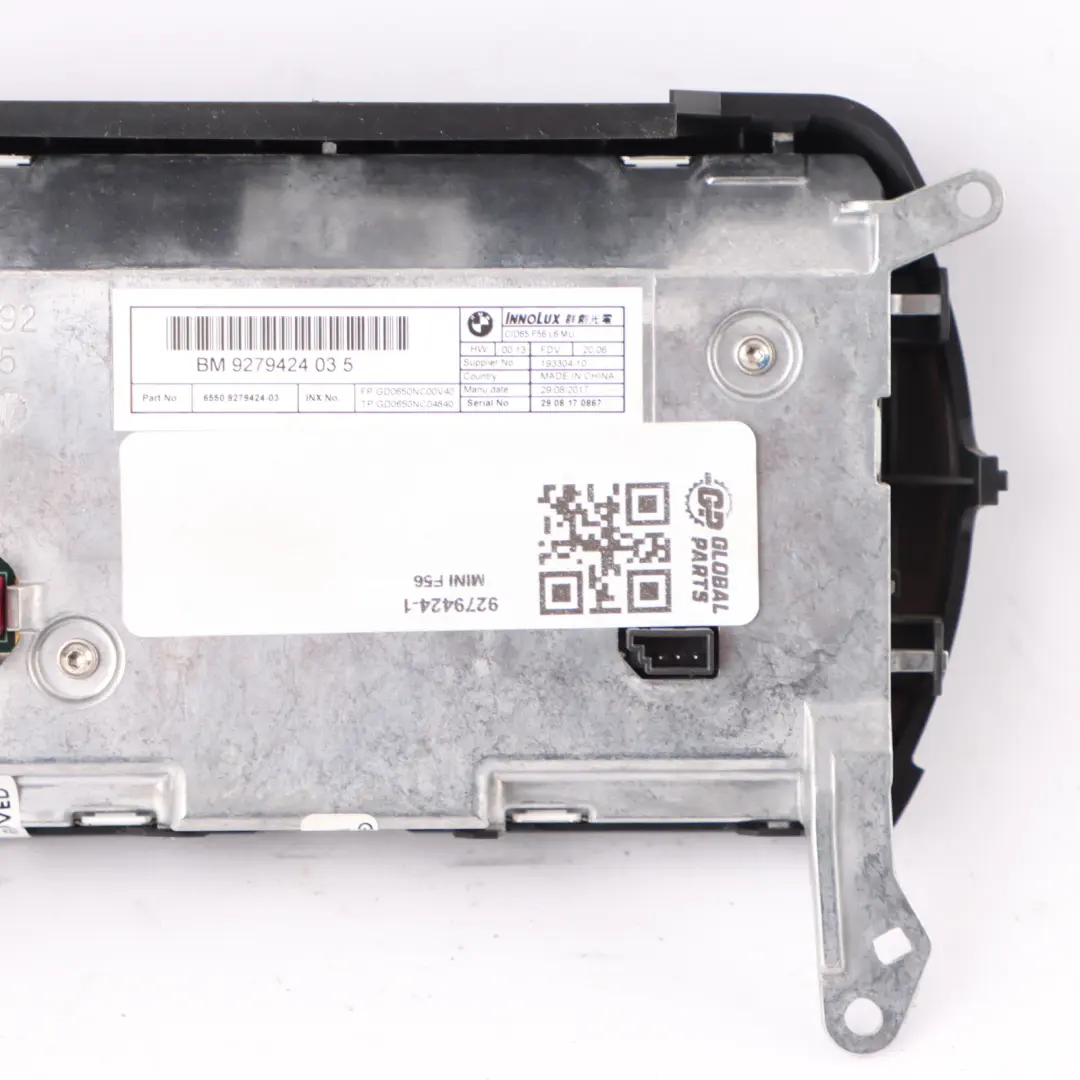 Central Information Display Screen 6,5" to Mini Cooper One F55 F56 with Part number 9279424 Mini Cooper One F55 F56 Central Information Display Screen 6,5" - SKU 9279424-1 - Part number 9279424