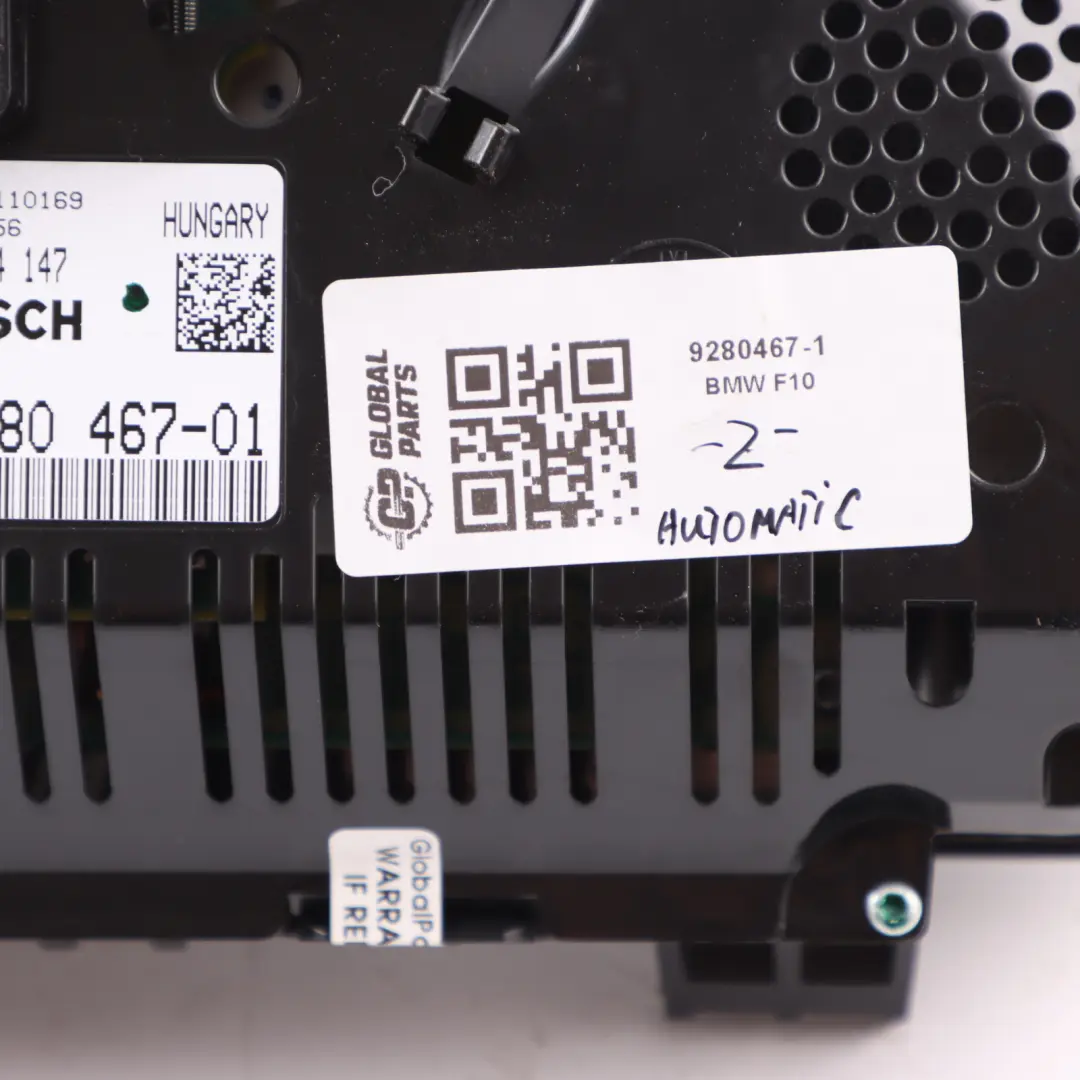 Instrument Cluster BMW F10 F11 Diesel Speedo Clocks Meter Automatic to with Part number 9280467 Instrument Cluster BMW F10 F11 Diesel Speedo Clocks Meter Automatic - SKU rhd-9280467 - Part number 9280467