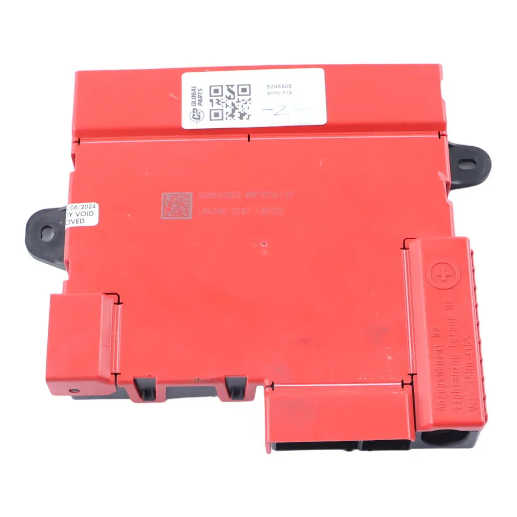 Distribution Junction Box Control Unit to BMW X5 X6 F15 F16 Power Battery with Part number 9285508 BMW X5 X6 F15 F16 Power Battery Distribution Junction Box Control Unit - SKU 9285508 - Part number 9285508
