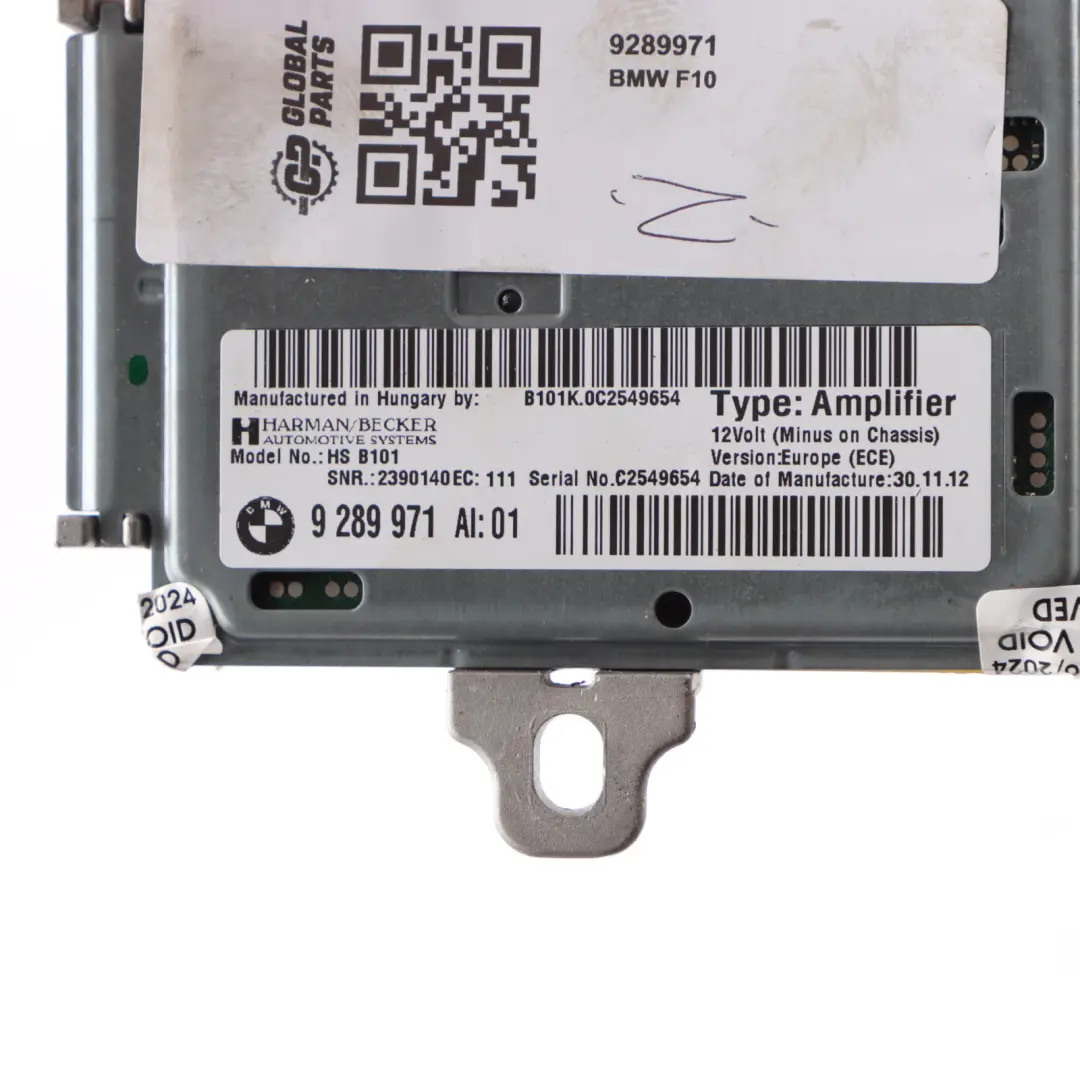 Unidad Activa Sonido Módulo Control Amplificador Diseño para BMW F10 F11 LCI con número de pieza 9289971 BMW F10 F11 LCI Unidad Activa Sonido Módulo Control Amplificador Diseño - SKU 9289971 - Número de pieza 9289971