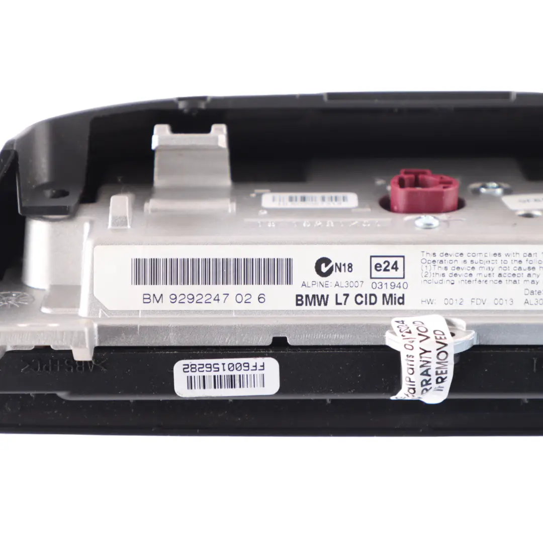 BMW F30 F32 Display Screen Dashboard Central Information Unit 6,5" - SKU 9292247-3 - Part number 9292247