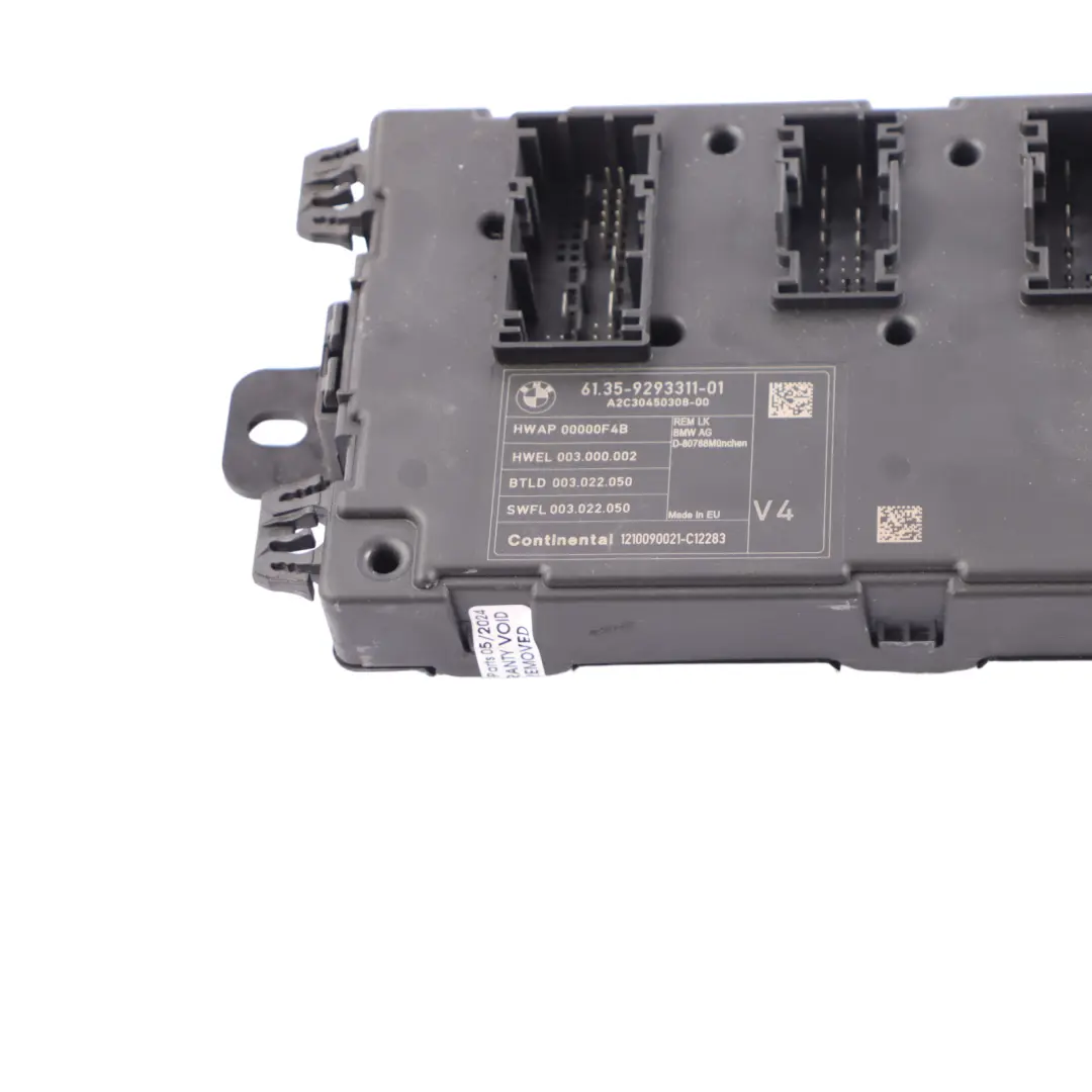 BMW F20 F21 F30 F31 Modulo Centralina Posteriore REM 9329703 - SKU 9293311 - Numero di parte 9293311