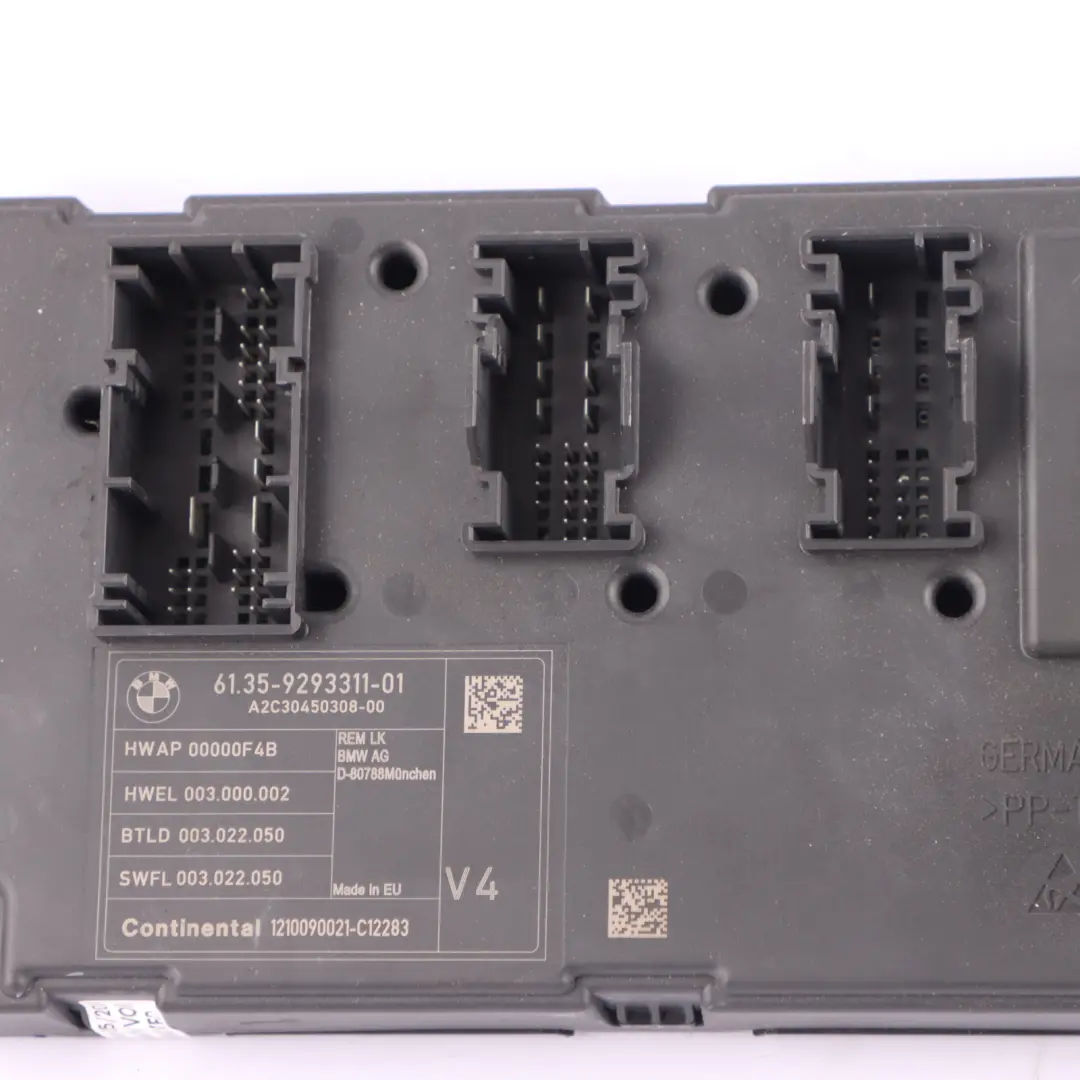 BMW F20 F21 F30 F31 Hinteres Karosseriesteuergerät Modul REM 9329703 - SKU 9293311 - Teilenummer 9293311