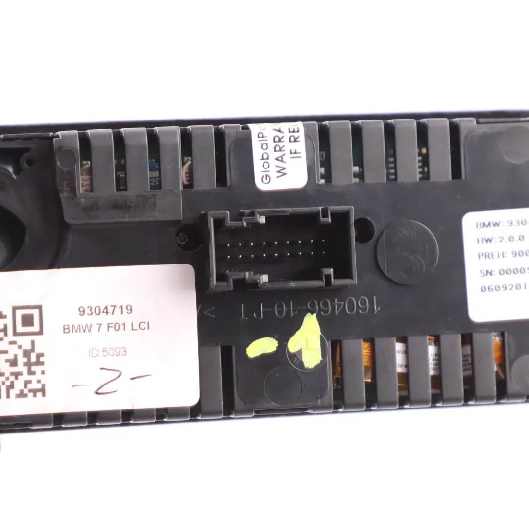 Climate Control Panel BMW F01 F02 F04 F06 Rear AC Switch to with Part number 9304719 Climate Control Panel BMW F01 F02 F04 F06 Rear AC Switch - SKU 9304719 - Part number 9304719