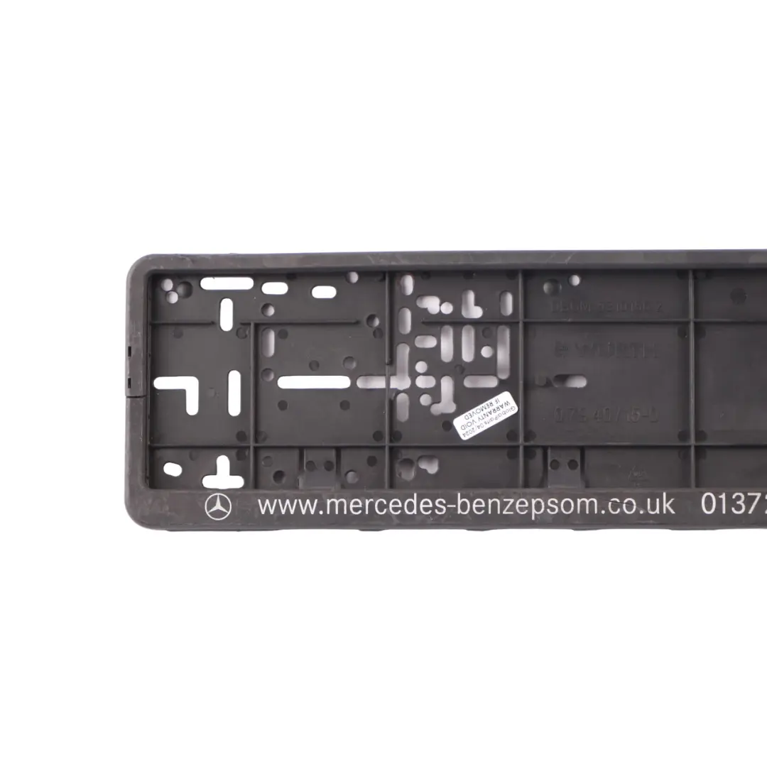 Mercedes W211 Front Bumper License Plate Holder Mount Bracket Wurth - SKU 9310156-1 - Part number 9310156