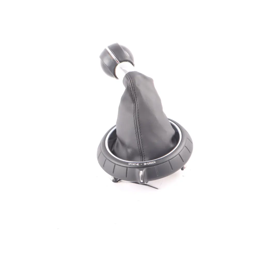 Knob Lever Handle 6-Speed Leather Rotating Ring to Mini Cooper 1 F55 F56 Gear with Part number 7641999 Mini Cooper 1 F55 F56 Gear Knob Lever Handle 6-Speed Leather Rotating Ring - SKU 9343290-1 - Part number 7641999