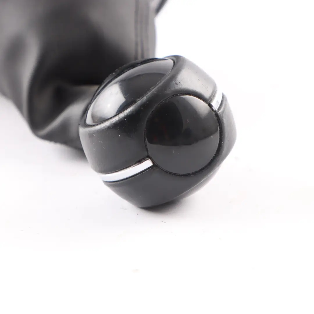 Knob Lever Handle 6-Speed Leather Rotating Ring to Mini Cooper 1 F55 F56 Gear with Part number 7641999 Mini Cooper 1 F55 F56 Gear Knob Lever Handle 6-Speed Leather Rotating Ring - SKU 9343290-1 - Part number 7641999