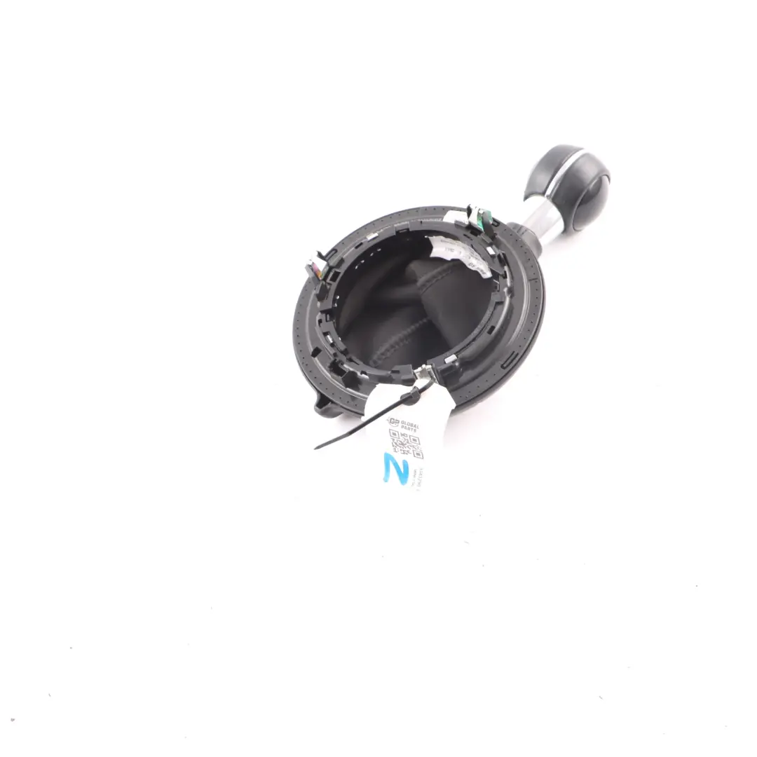 Pomo palanca cambios 6 velocidades cuero anillo giratorio para Mini Cooper F55 F56 con número de pieza 7641999 Mini Cooper F55 F56 Pomo palanca cambios 6 velocidades cuero anillo giratorio - SKU 9343290-1 - Número de pieza 7641999