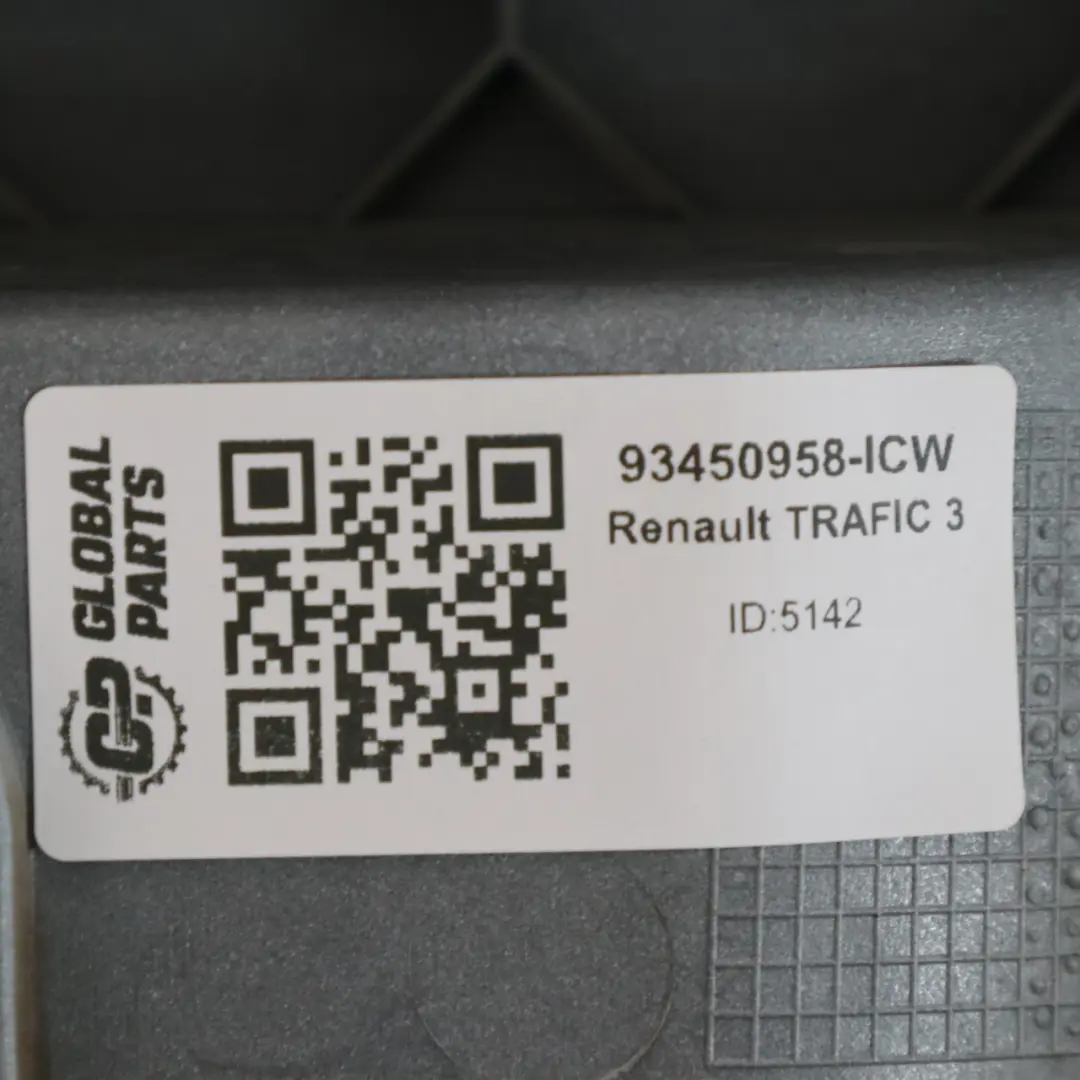 Renault Trafic 3 Cadre de Feu Arrière Gauche Cache Feu Arrière Blanc Glace - 389 - SKU 93450958-ICW - Numéro de pièce 93450958-ICW
