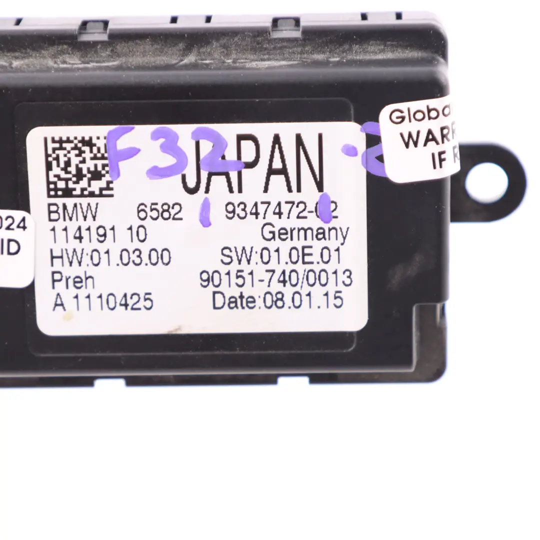 Controlador Unidad De Control Táctil Nav para BMW F20 F22 F30 F32 F36 LCI con número de pieza 9347472 BMW F20 F22 F30 F32 F36 LCI Controlador Unidad De Control Táctil Nav - SKU 9347472 - Número de pieza 9347472