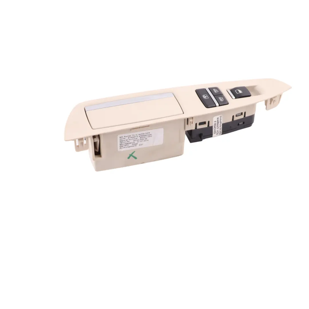 Window Lifter Switch Driver's Side Door Control Panel Unit to BMW F01 LCI with Part number 9352183 BMW F01 LCI Window Lifter Switch Driver's Side Door Control Panel Unit - SKU 9352183-1 - Part number 9352183