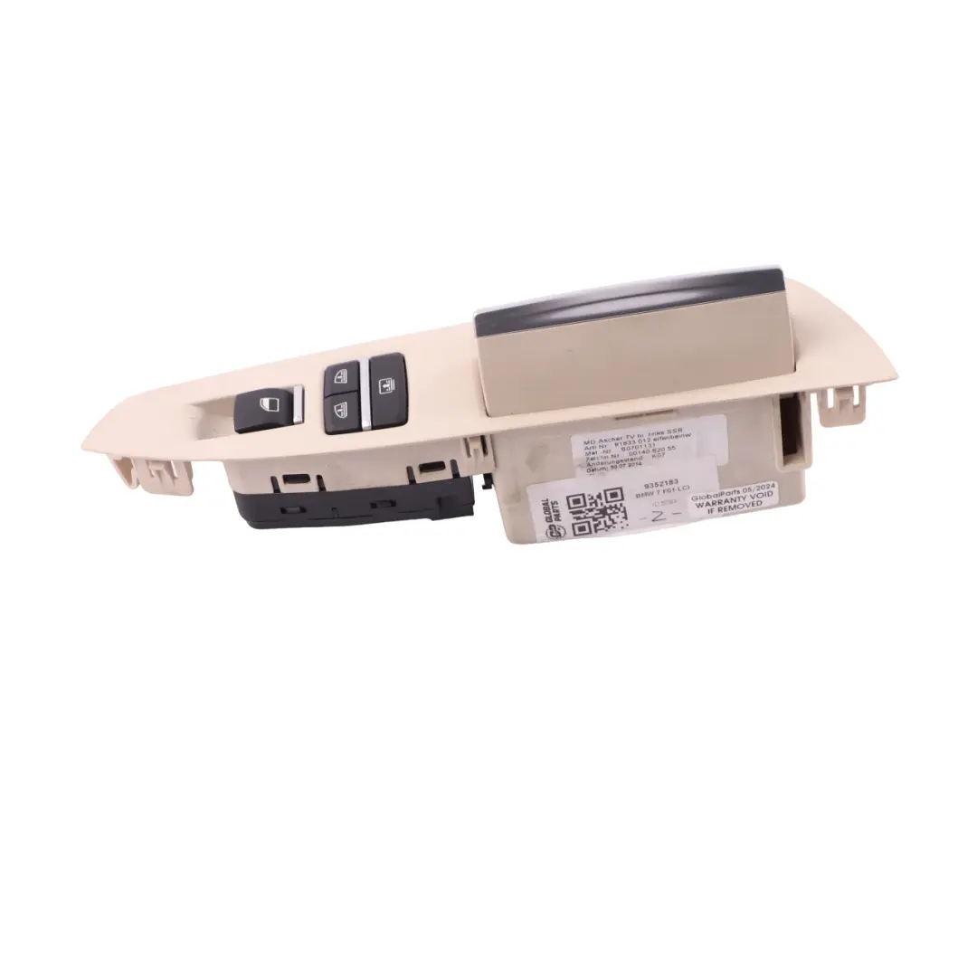 Window Lifter Switch Driver's Side Door Control Panel Unit to BMW F01 LCI with Part number 9352183 BMW F01 LCI Window Lifter Switch Driver's Side Door Control Panel Unit - SKU 9352183 - Part number 9352183