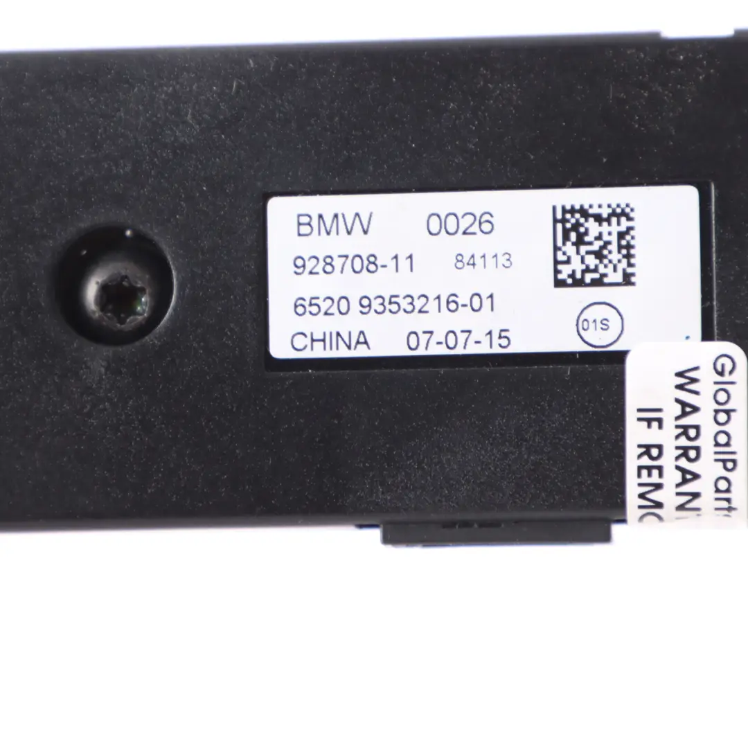 Amplificateur D'Antenne Contrôle Amplificateur Diversité pour BMW X6 F16 à propos du numéro de pièce 9353216 BMW X6 F16 Amplificateur D'Antenne Contrôle Amplificateur Diversité - SKU 9353216 - Numéro de pièce 9353216
