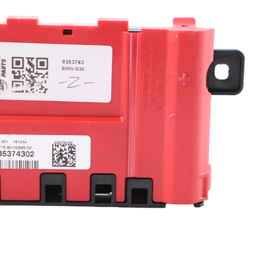 Junction Box Terminal BMW G11 G12 G30 Power Battery Distribution to with Part number 9353743 Junction Box Terminal BMW G11 G12 G30 Power Battery Distribution - SKU 9353743 - Part number 9353743