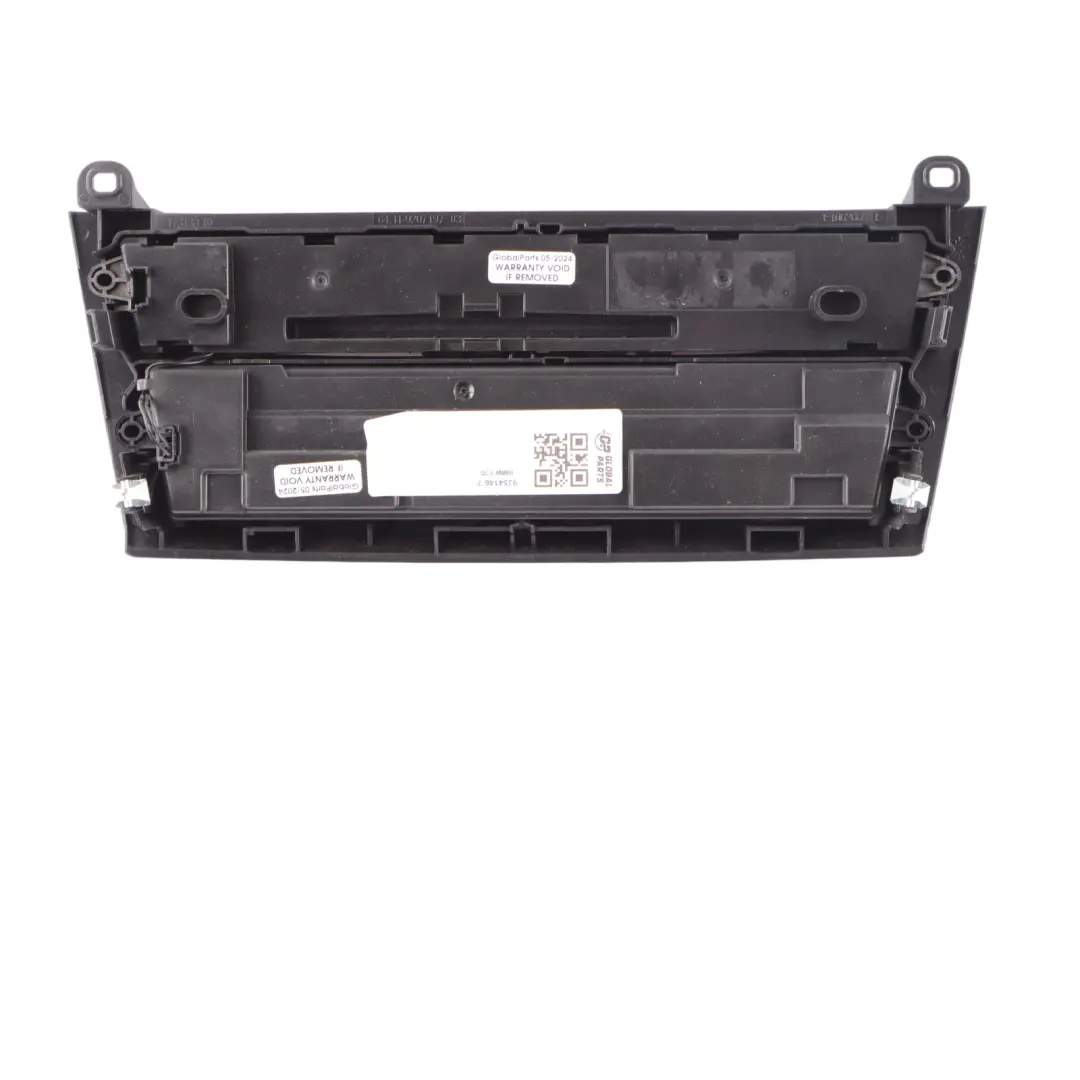 Dashboard Panel BMW F20 F30 A/C Radio CD Player Control Unit - SKU 9354146-7 - Part number 9354146