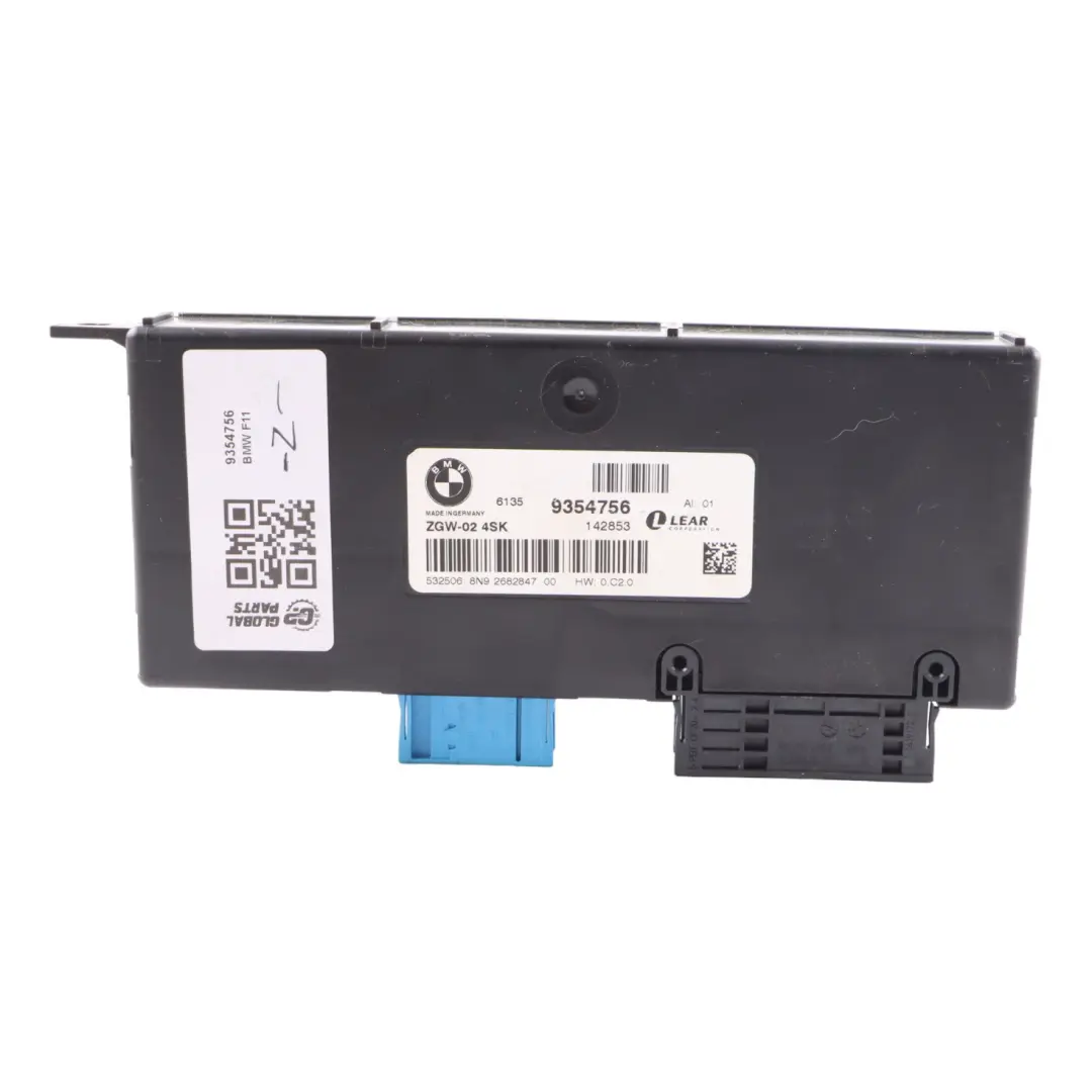 Gateway Module BMW F11 Touring Central Gateway Body Control Module ZGW to with Part number 9354756 Gateway Module BMW F11 Touring Central Gateway Body Control Module ZGW - SKU 9354756 - Part number 9354756
