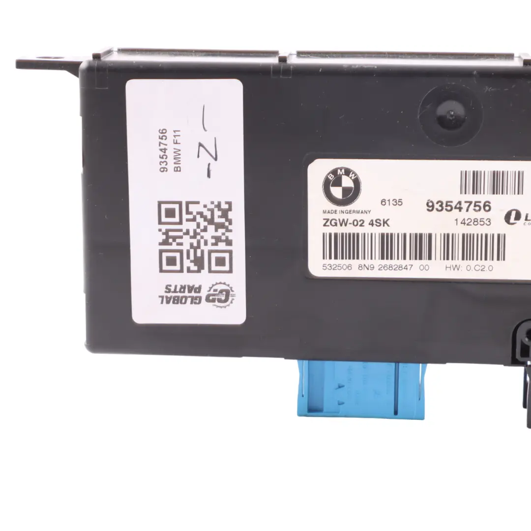 Módulo Gateway Central Control Carrocería ZGW para BMW F11 Touring con número de pieza 9354756 BMW F11 Touring Módulo Gateway Central Control Carrocería ZGW - SKU 9354756 - Número de pieza 9354756
